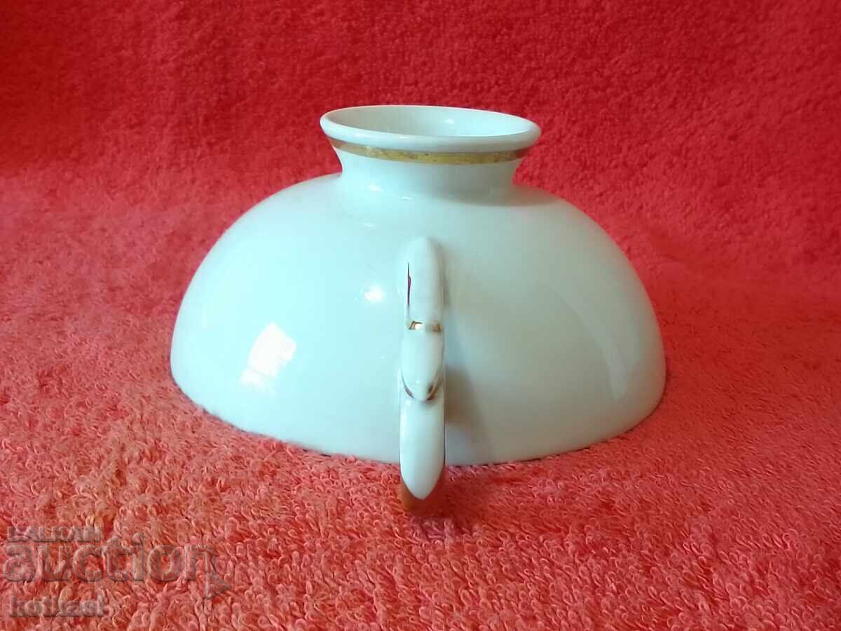 Old triple set SCHAUBACH KUNST - cup, 2 plates Germany gilded - 6