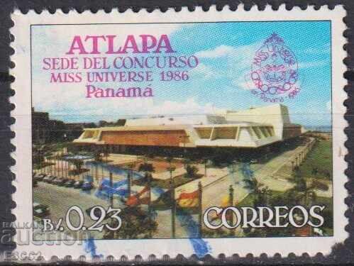 Stamped stamp Architecture Miss Universe 1986 from Panama
