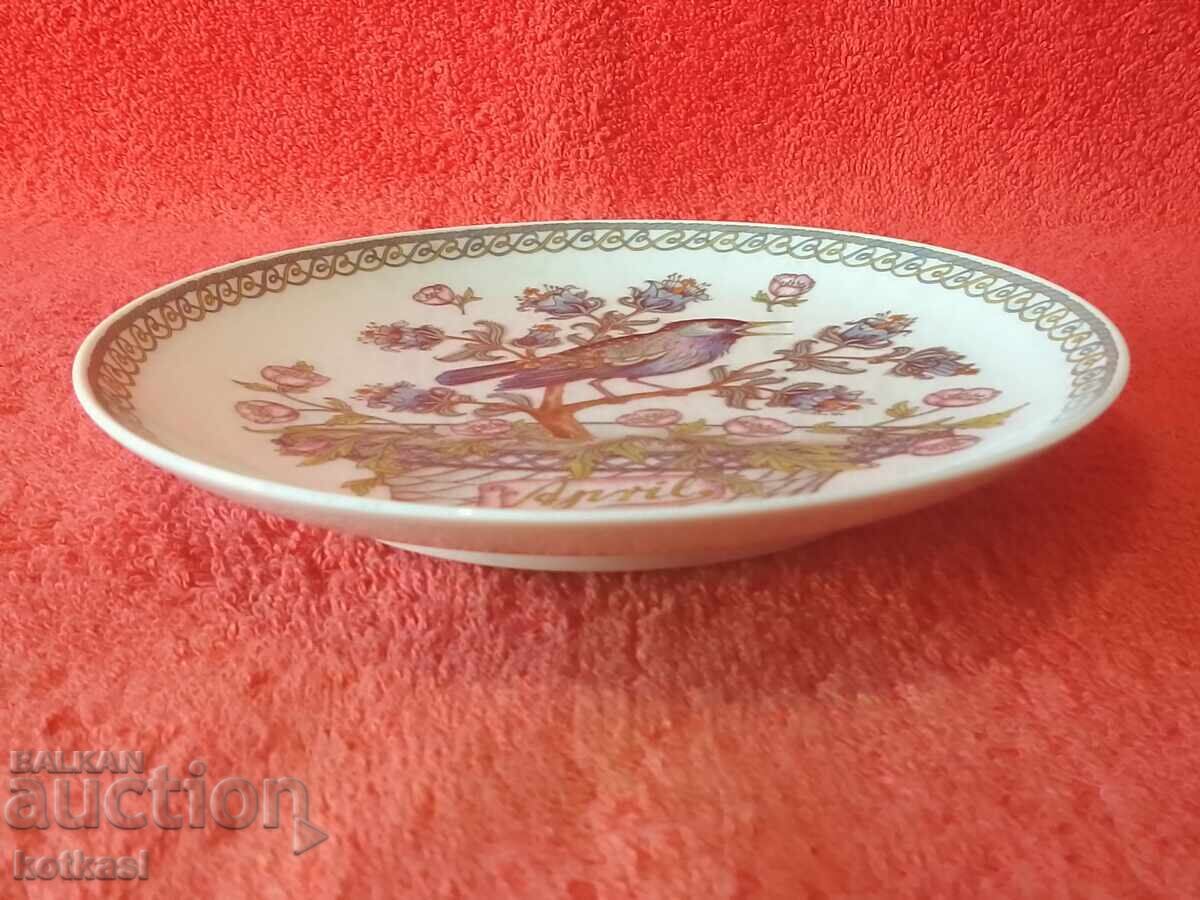 Πορσελάνινο πιάτο Hutschenreuther μήνας Απρίλιος Γερμανία - 5