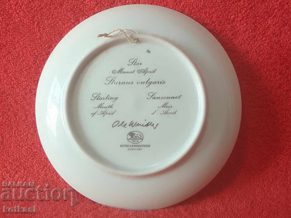 Πορσελάνινο πιάτο Hutschenreuther μήνας Απρίλιος Γερμανία - 6