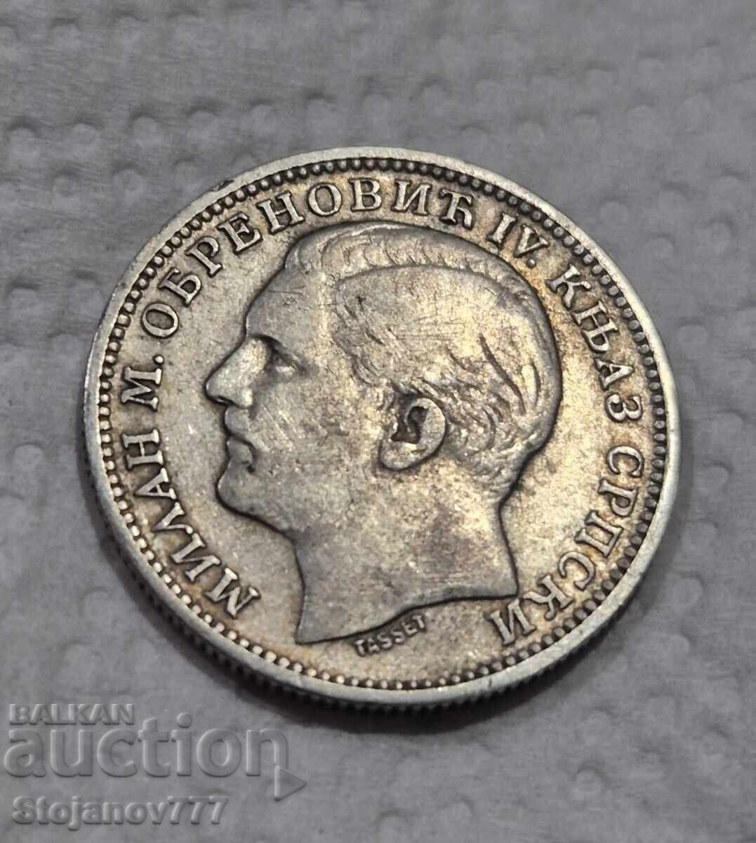 1 Dinar 1879 Serbia with price 50.00 BGN | € 25.56 1 Dinar 1879 Serbia with price 50.00 BGN | € 25.56