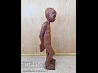 Statuetă sculptată în lemn 70 cm