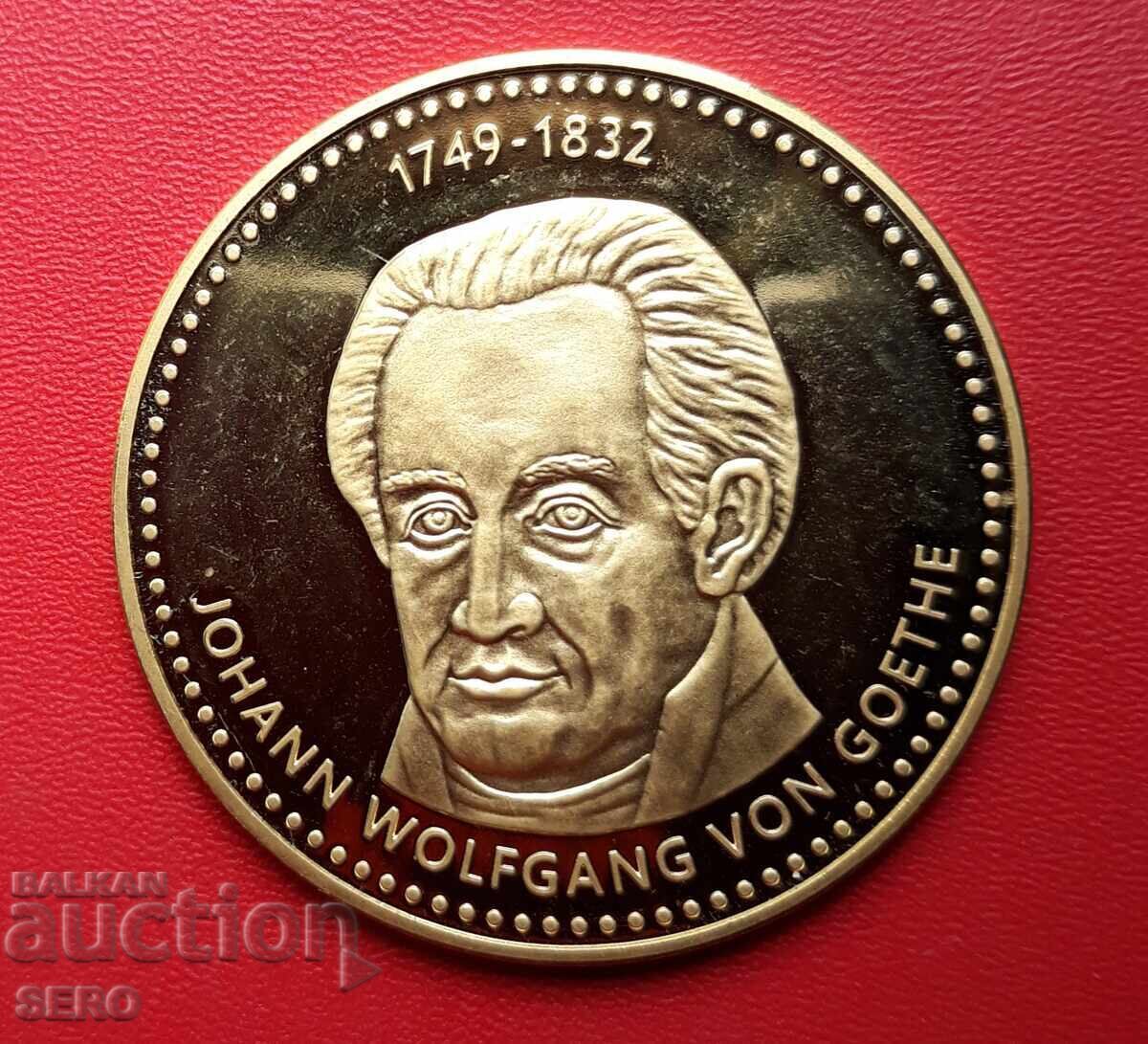 Γερμανία - Μετάλλιο - Βόλφγκανγκ φον Γκαίτε 1749-1832 - Επαργυρωμένο