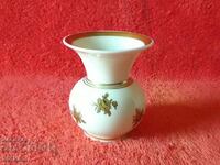 Old small porcelain vase WEIMAR Germany gold gilding