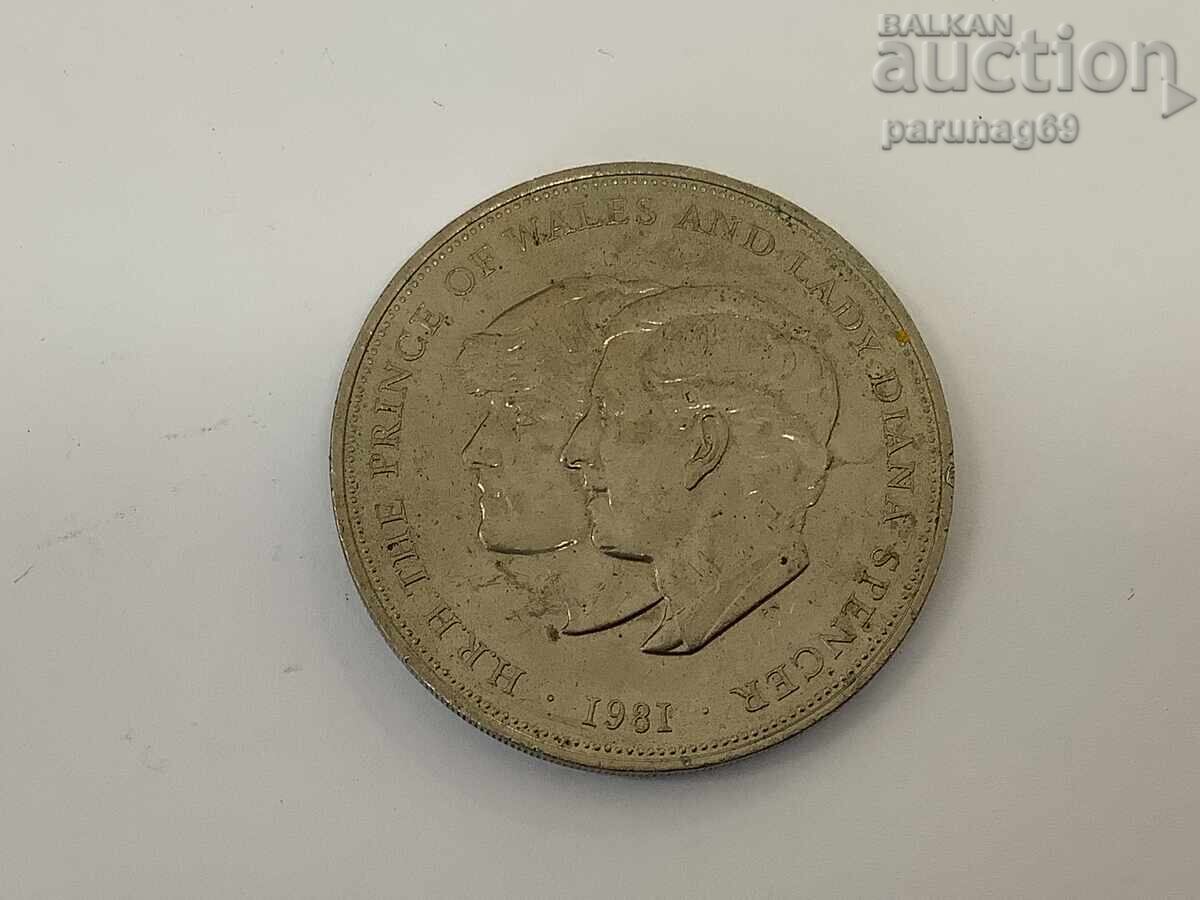 Marea Britanie 25 pence 1981 Nunta Lady Diana
