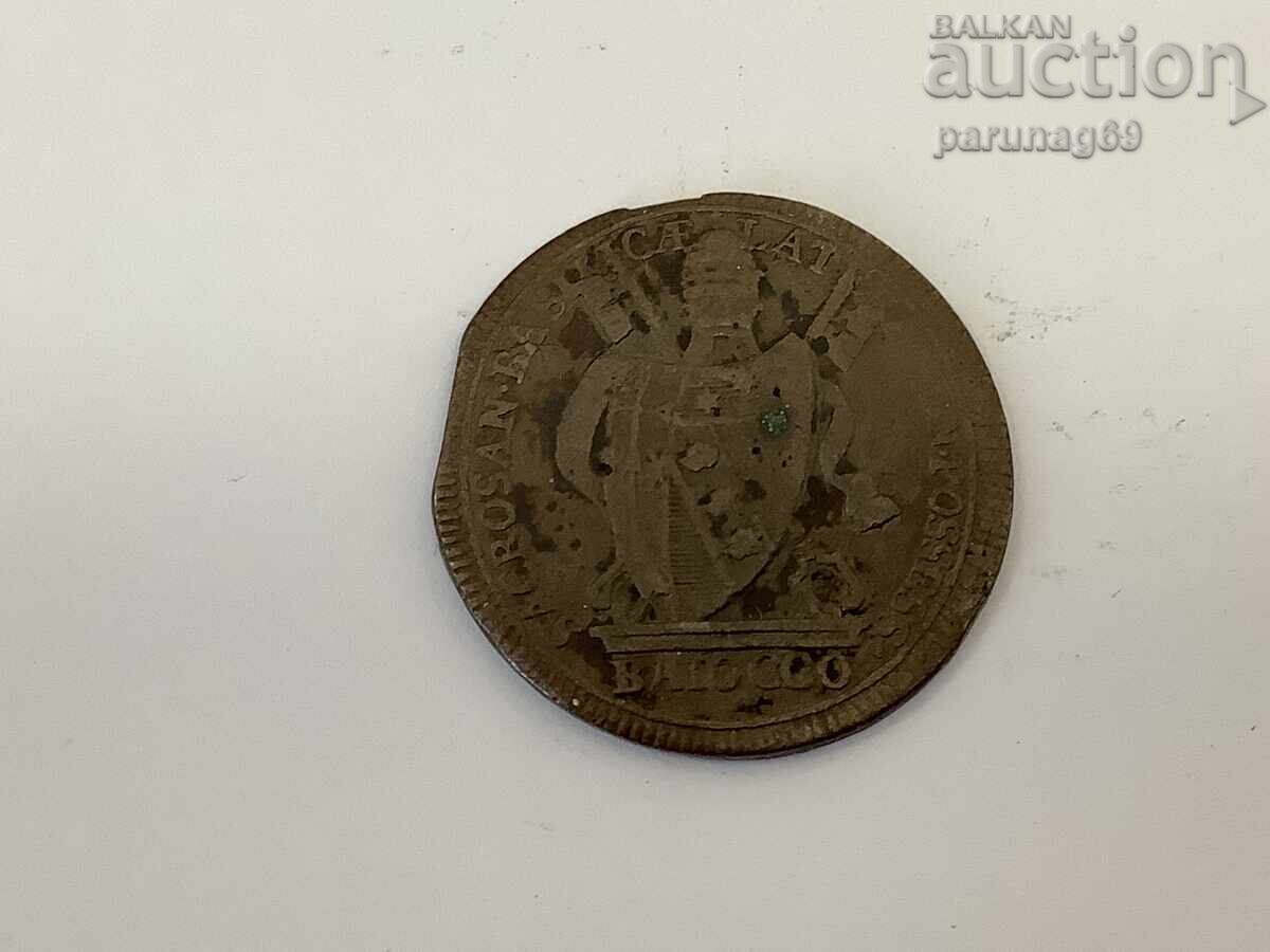 Италия - Папска държава 1 байоко 1801 година