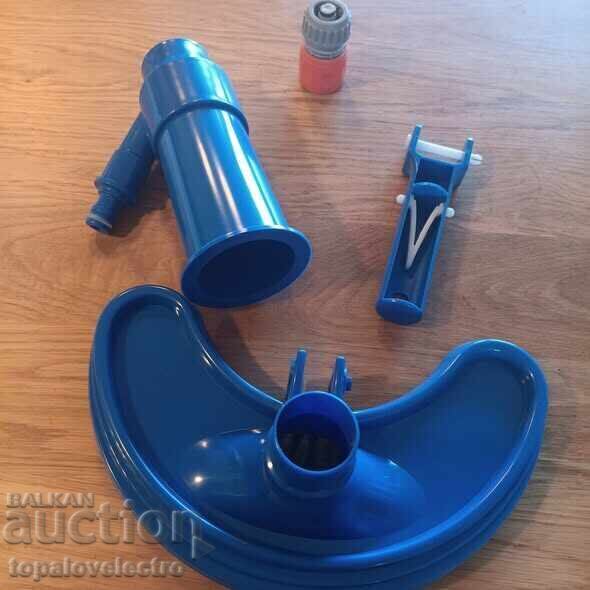 Pool vacuum cleaner with brush and 4 extendable rods, 150cm - 5