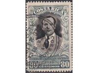 Timbrul poștal timbrat Carlos Luis Valverde Vega 1950 Costa Rica