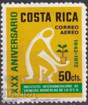 Σφραγισμένη γραμματόσημο Ινστιτούτο Γεωργίας 1972 Κόστα Ρίκα