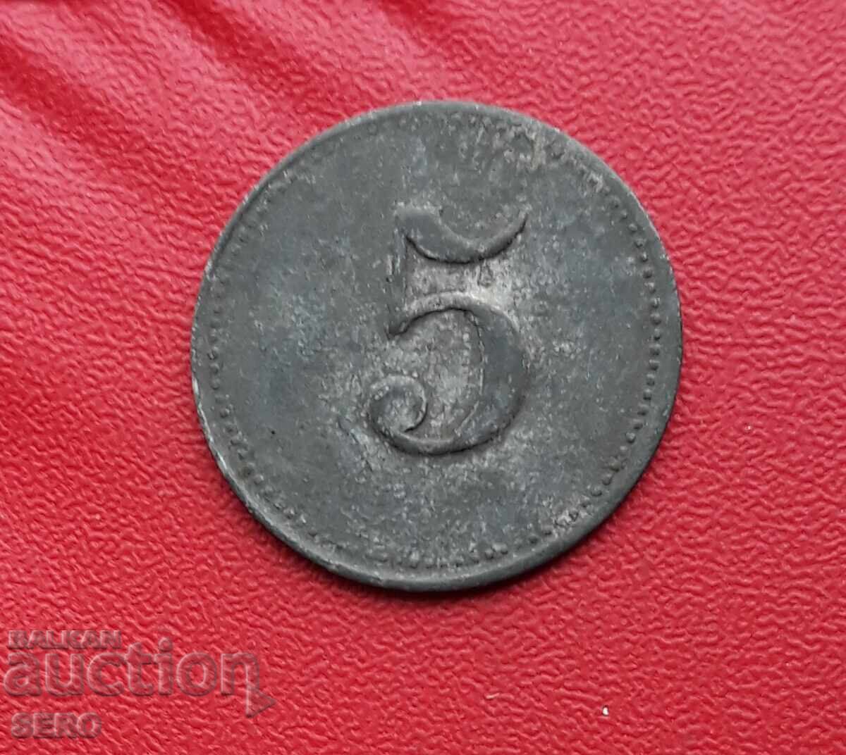 Germany-Württemberg-Nagold-5 Pfennig 1918 with price 6.01 BGN | € 3.07 Germany-Württemberg-Nagold-5 Pfennig 1918 with price 6.01 BGN | € 3.07