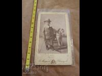 Снимка картон фотография Онорио Месроб Свищов играчка кон