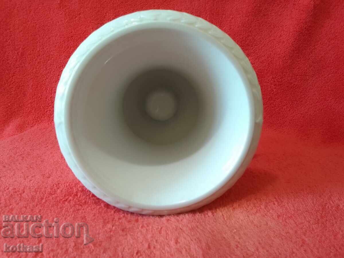 Παλιό λευκό πορσελάνινο Βάζο Κρατήρας KAISER Δυτικής Γερμανίας - 5