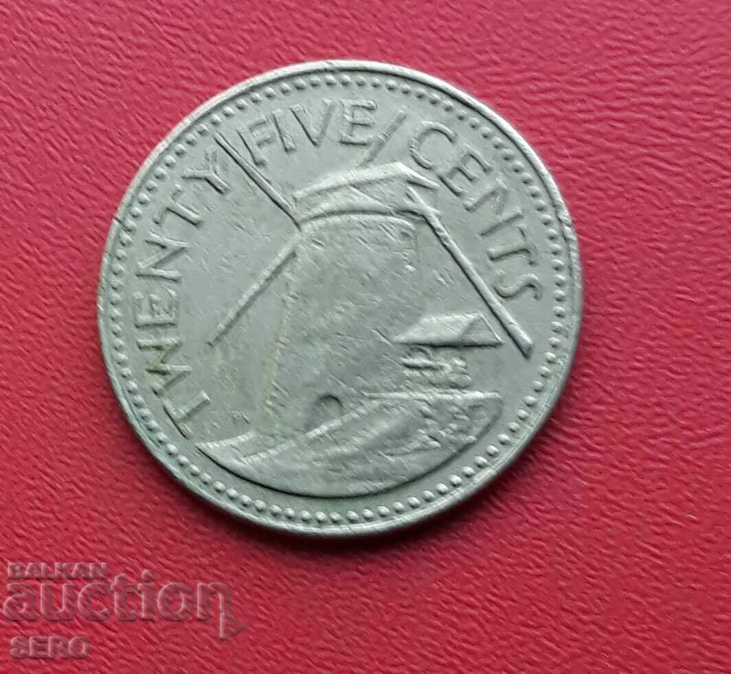 Barbados - 25 Cents 1980 with price 0.61 BGN | € 0.31 Barbados - 25 Cents 1980 with price 0.61 BGN | € 0.31