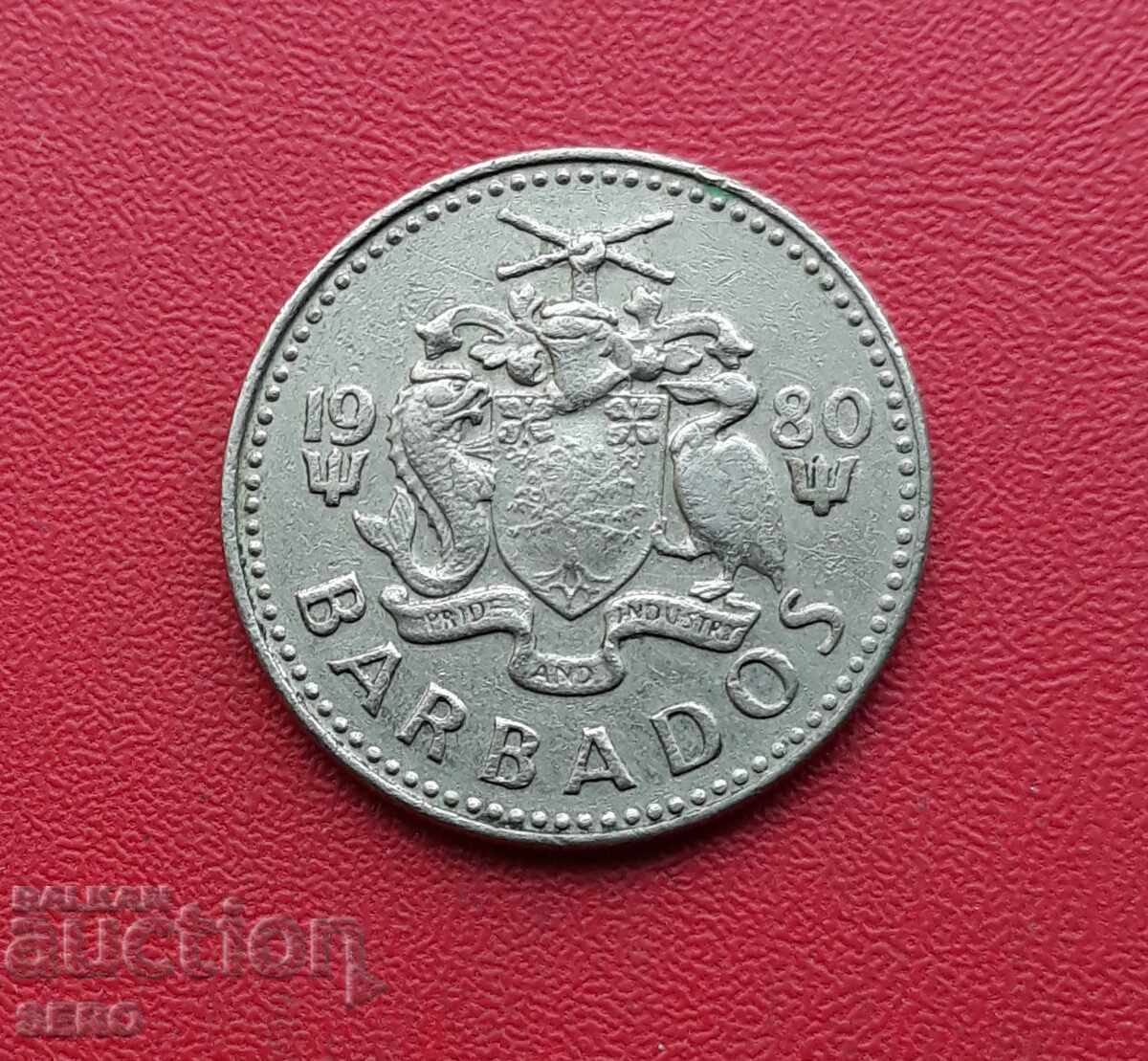 Barbados - 25 Cents 1980 Barbados - 25 Cents 1980