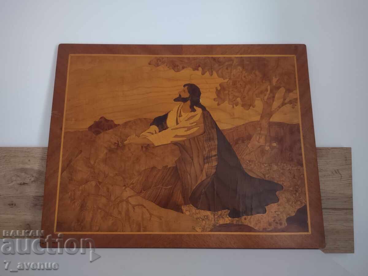 Картина, интарзия, стара ръчна изработка 30.10.25 с цена 99.00 лв. | € 50.62 Картина, интарзия, стара ръчна изработка 30.10.25 с цена 99.00 лв. | € 50.62