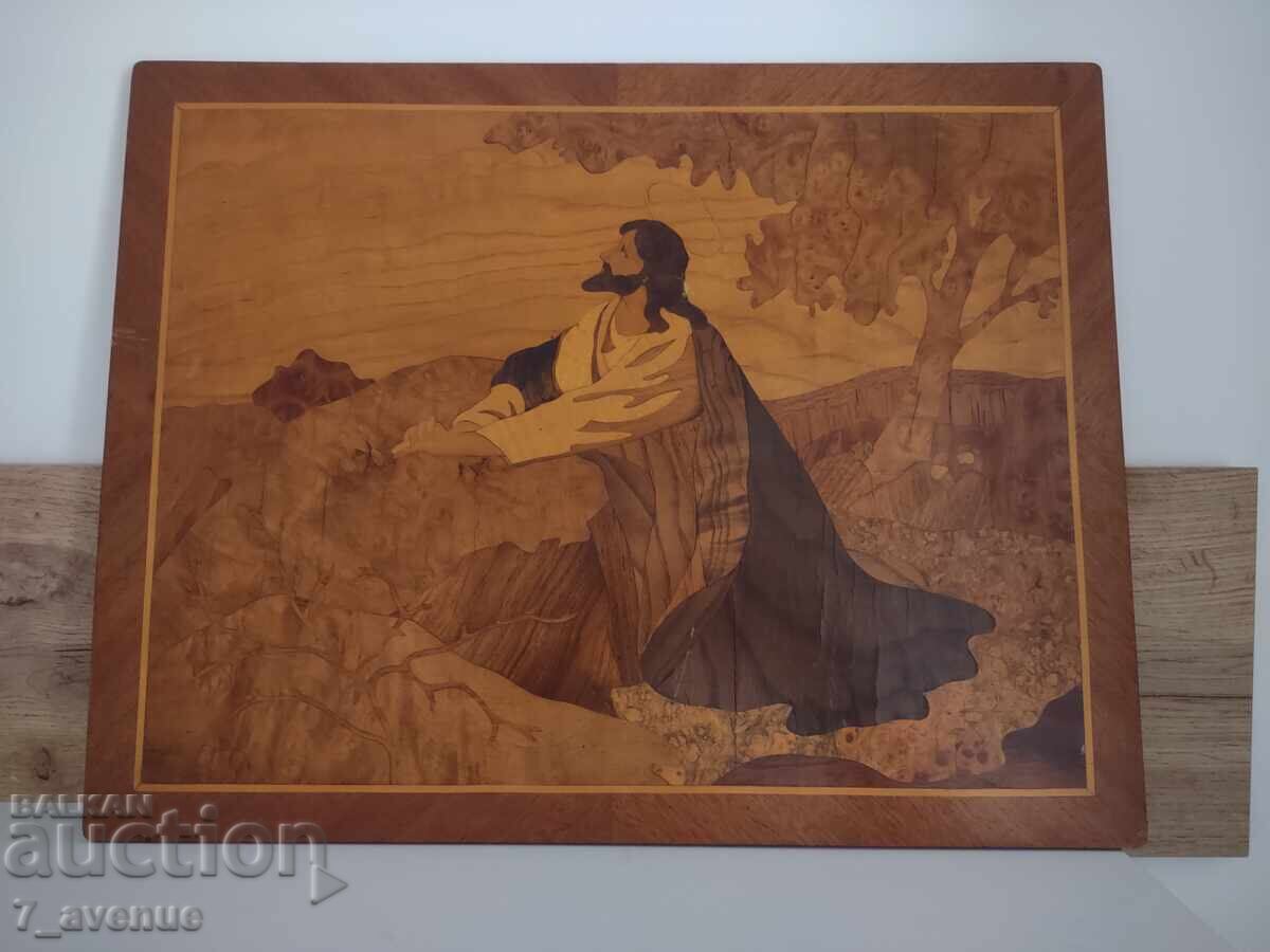 Картина, интарзия, стара ръчна изработка 30.10.25 Картина, интарзия, стара ръчна изработка 30.10.25