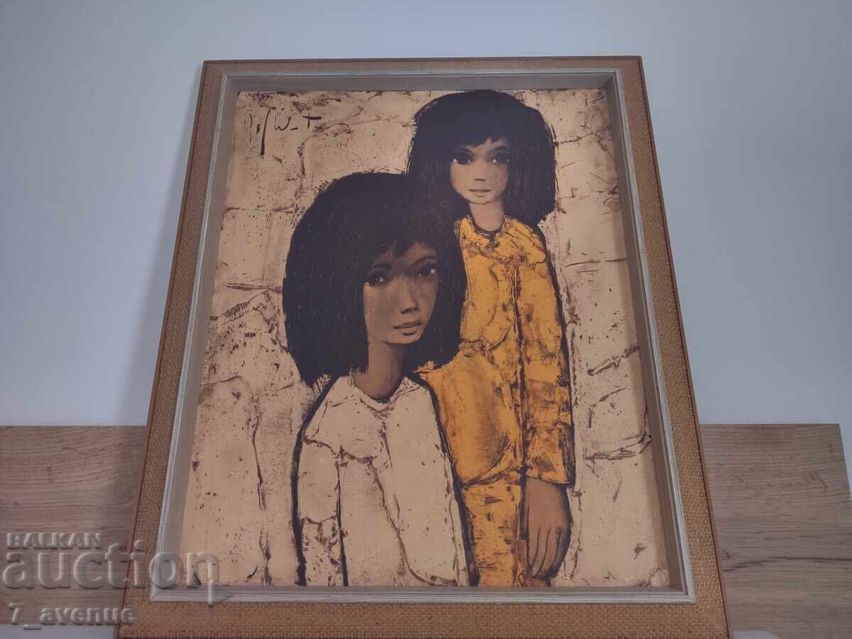 Auction  Picture in frame ART reproduction of famous graffiti 30.10.25