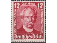 Stamped Karl Benz 1936 stamp from Germany Reich