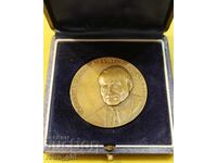 Plaque of Pope John Paul II with its box