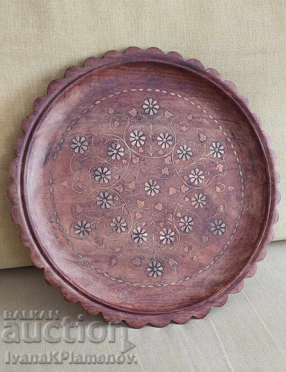Wooden panel inlaid with brass, 30cm, for connoisseurs with price 40.00 BGN | € 20.45