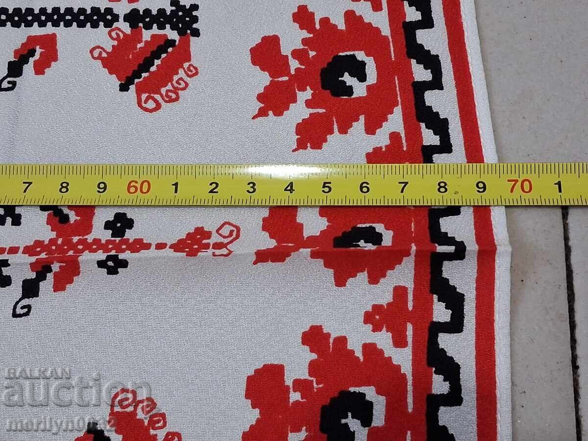 Μεταξωτό κεντημένο τετράγωνο, κάλυμμα, βουλγαρικό μετάξι - 6