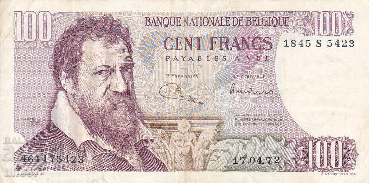 tino37 - BELGIA - 100 FRANCI - 1972 - VF cu preț € 7.60 | 14.86 BGN