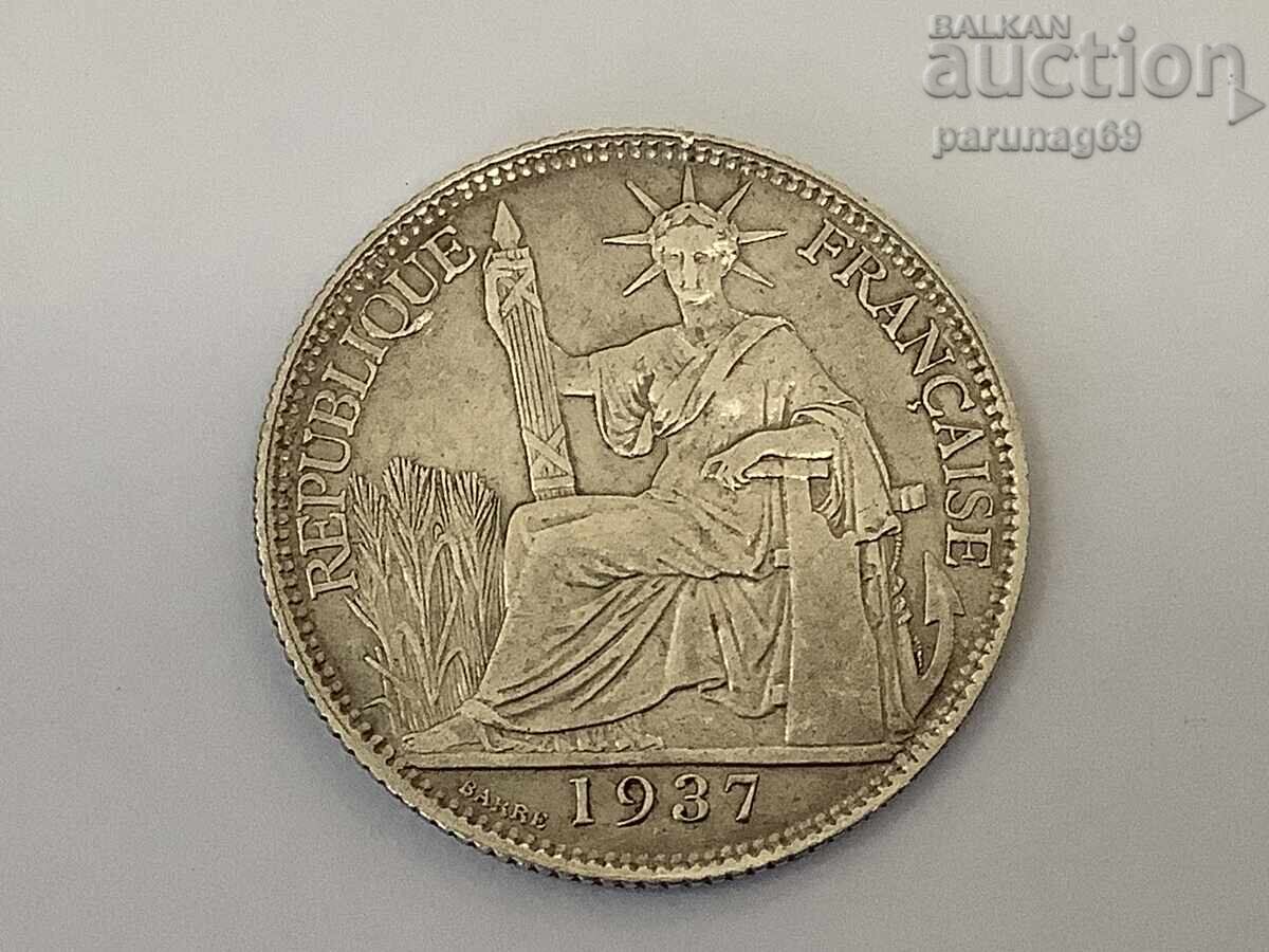 French Indochina 20 Centimes 1937 Silver 0.680 with price 30.00 BGN | € 15.34