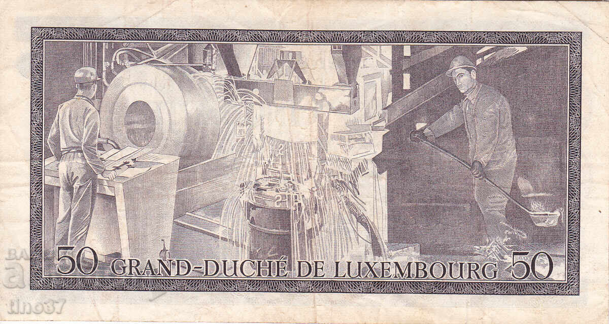 Auction tino37 - LUXEMBOURG - 50 FRANCS - 1972 - VF Auction tino37 - LUXEMBOURG - 50 FRANCS - 1972 - VF