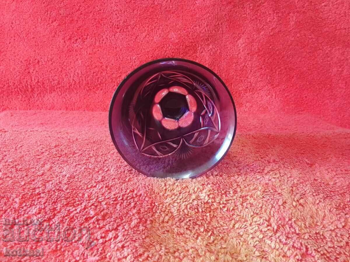 Доставка на Стара цветна масивна кристална чаша Германия Доставка на Стара цветна масивна кристална чаша Германия