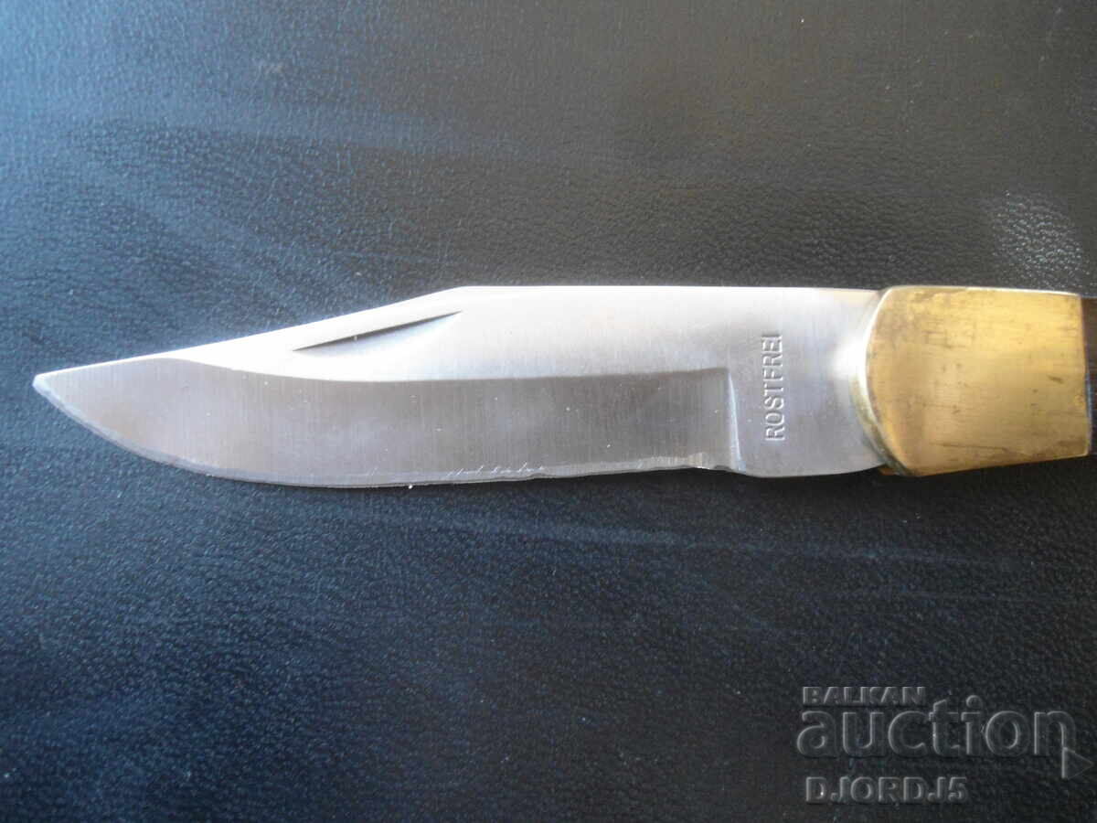 Аукцион Стар сгъваем нож с калъф, ROSTFREI Аукцион Стар сгъваем нож с калъф, ROSTFREI