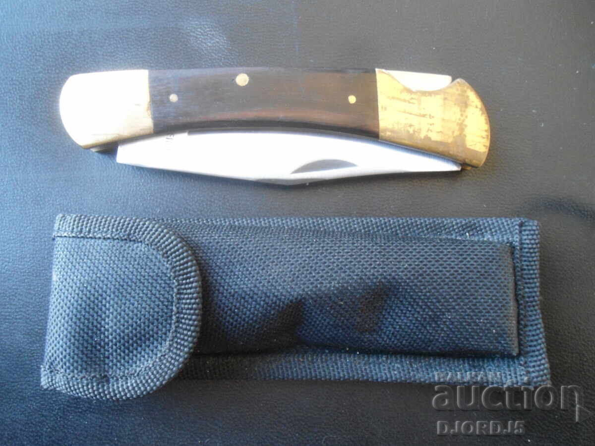 Стар сгъваем нож с калъф, ROSTFREI - 7 Стар сгъваем нож с калъф, ROSTFREI - 7