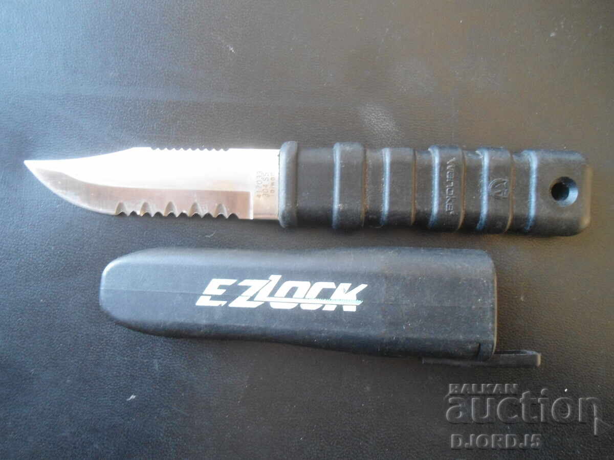 Old diving knife with sheath Old diving knife with sheath