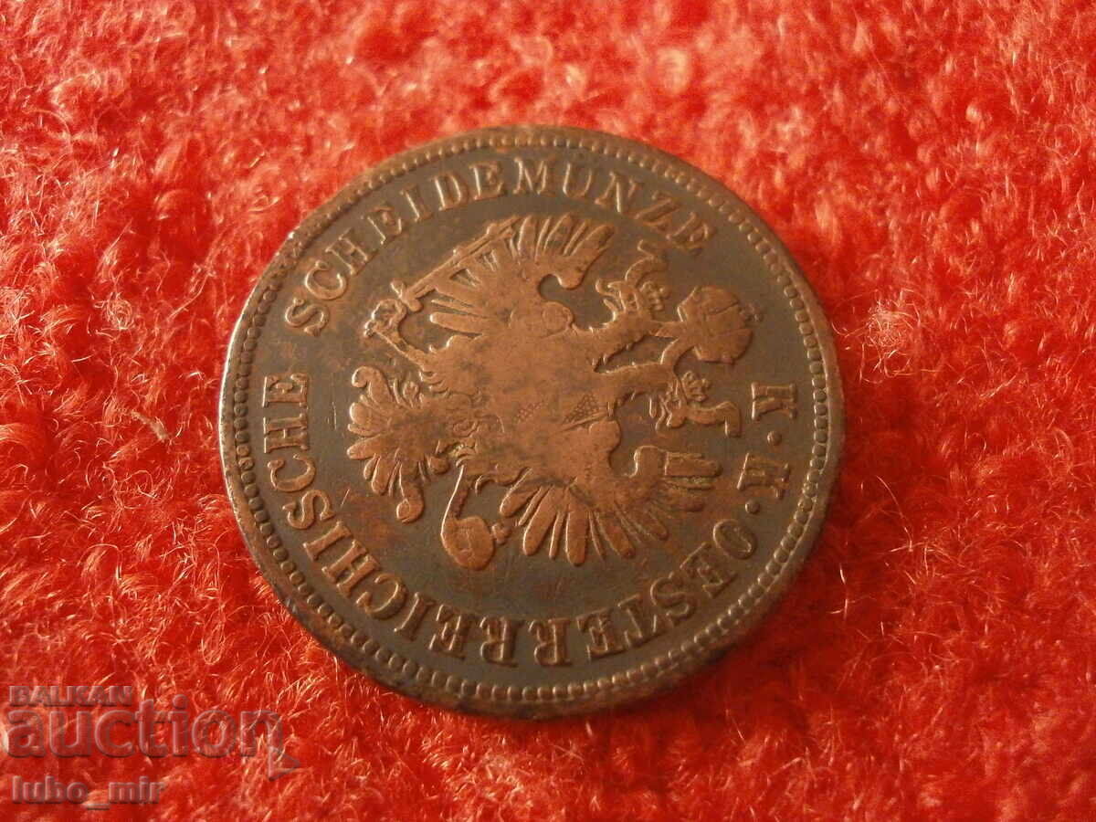 Livrarea AUSTRIA 4 KREUZER 1860 Livrarea AUSTRIA 4 KREUZER 1860
