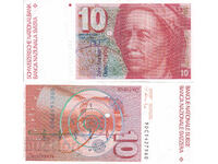 tino37 - ELVEȚIA - 10 FRANCI - 1975/93 - XF