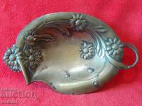 WMF Art Nouveau vechi metalic Cupă tavă Flori Germania