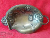 WMF Art Nouveau vechi metalic Cupă tavă Flori Germania