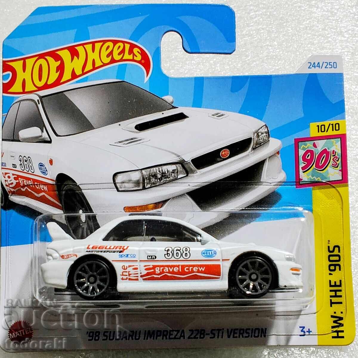 Hot Wheels 98 Subaru Impreza 22bB-STi Hot Wheels 1:64 Subaru Hot Wheels 98 Subaru Impreza 22bB-STi Hot Wheels 1:64 Subaru