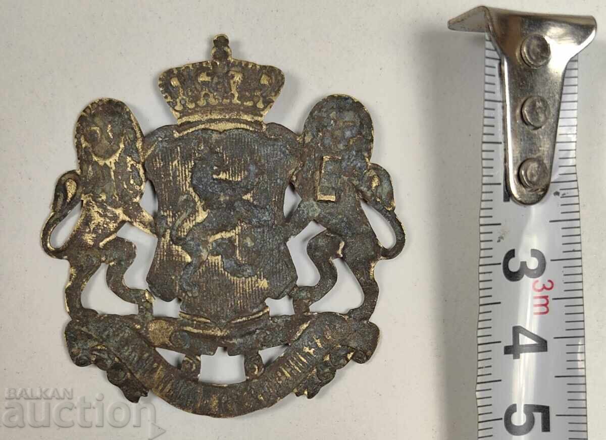 PRINCE'S COAT OF ARMS COCKADE UNITY MAKES STRENGTH UNCLEANED with price 135.00 BGN | € 69.02