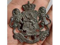 PRINCE'S COAT OF ARMS COCKADE UNITY MAKES STRENGTH UNCLEANED