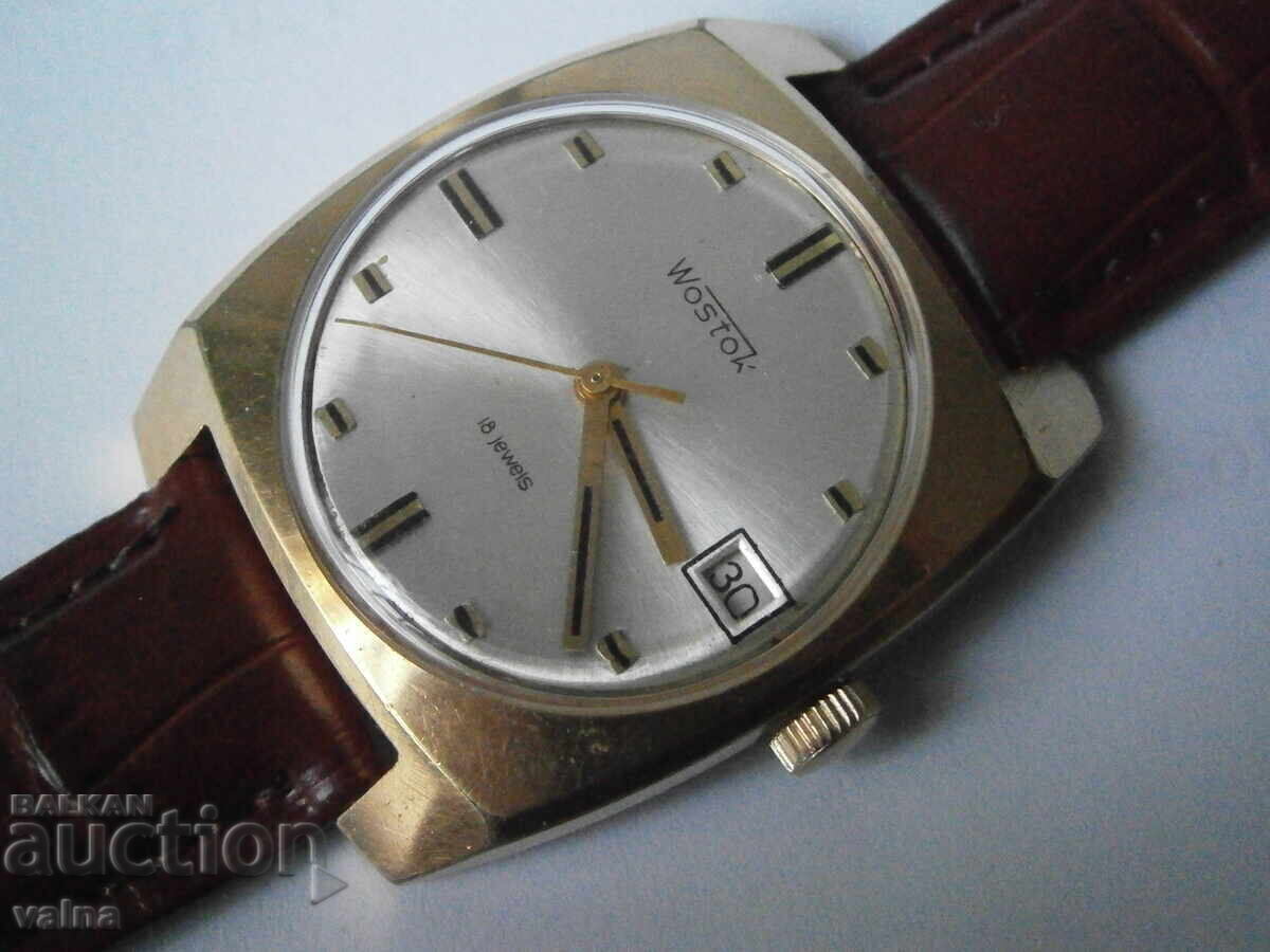 WOSTOK, 2214, 18 jewels, USSR, каса 34mm, Au 10, TOP!, 110лв