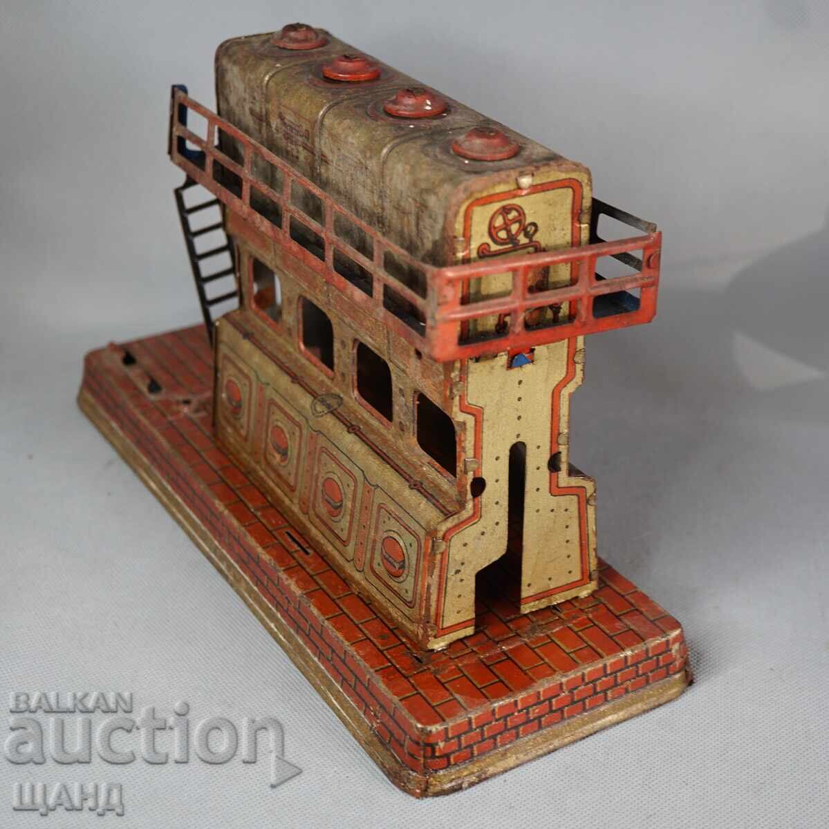 Delivery of Old German Metal Mechanical Toy Model Steam Engine