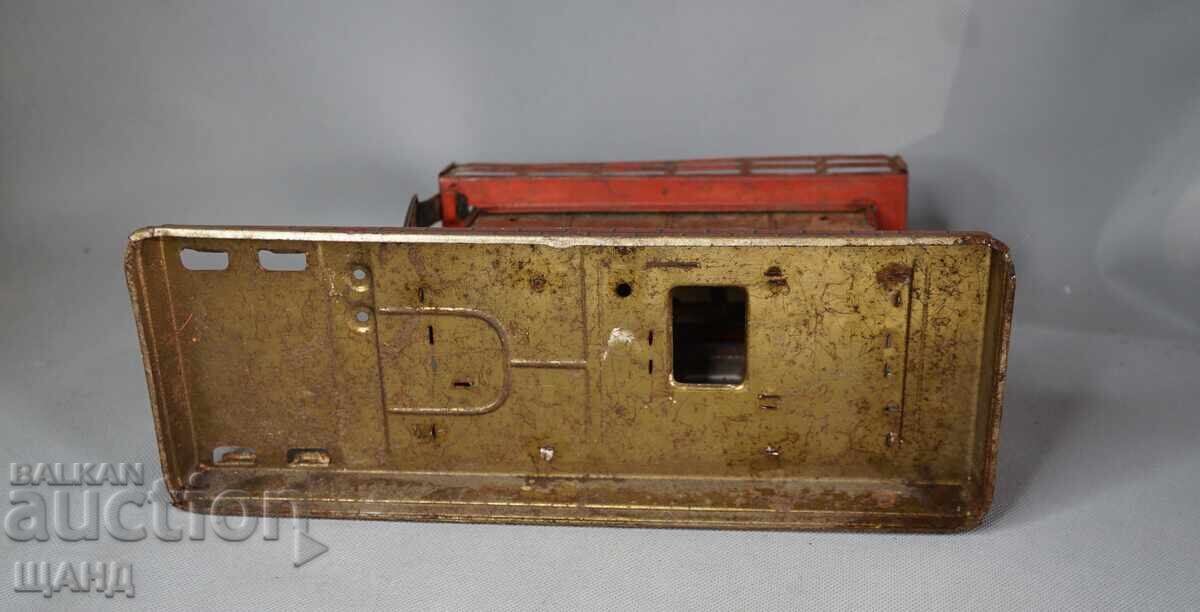 Old German Metal Mechanical Toy Model Steam Engine - 6