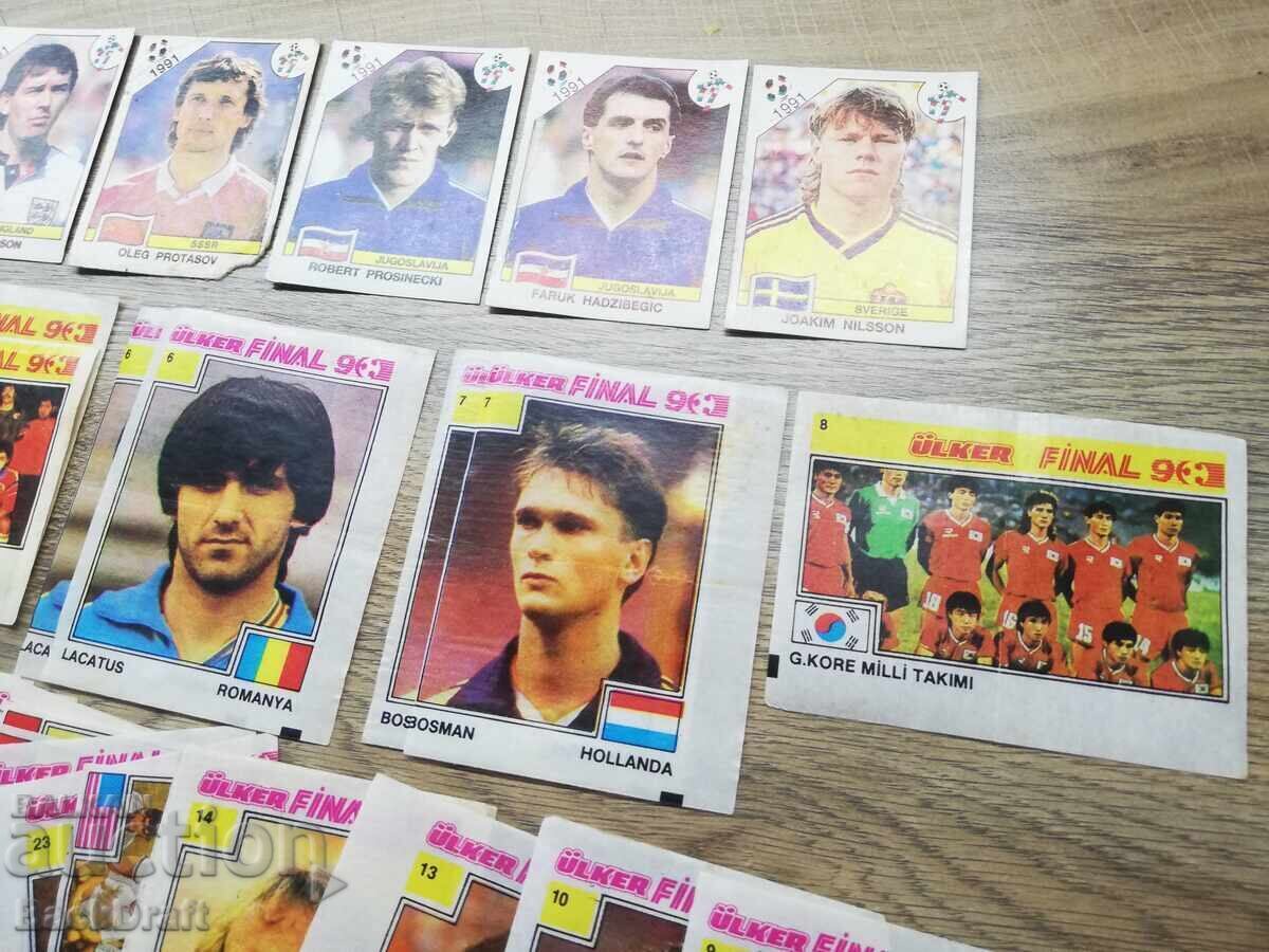 Lot of 65 pieces of ULKER chewing gum cards, ULKER-FINAL 90, Football - 6