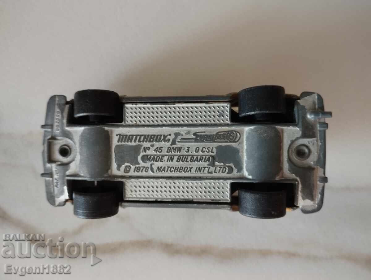 BMW 3.0 CSL Matchbox made in Bulgaria Matchbox Trolley - 7 BMW 3.0 CSL Matchbox made in Bulgaria Matchbox Trolley - 7