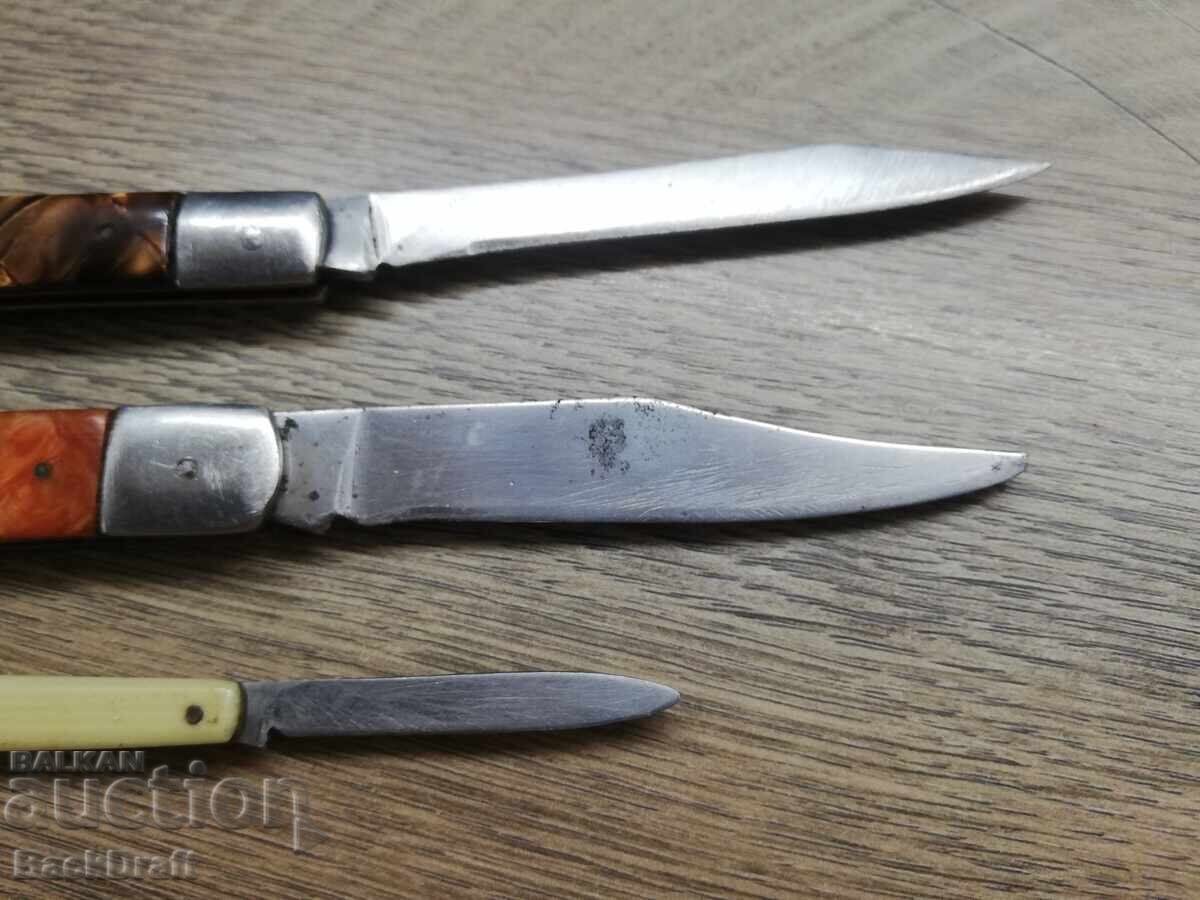 Delivery of Lot of Old Soviet Folding Pocket Knives, Knife, Blade, Knives