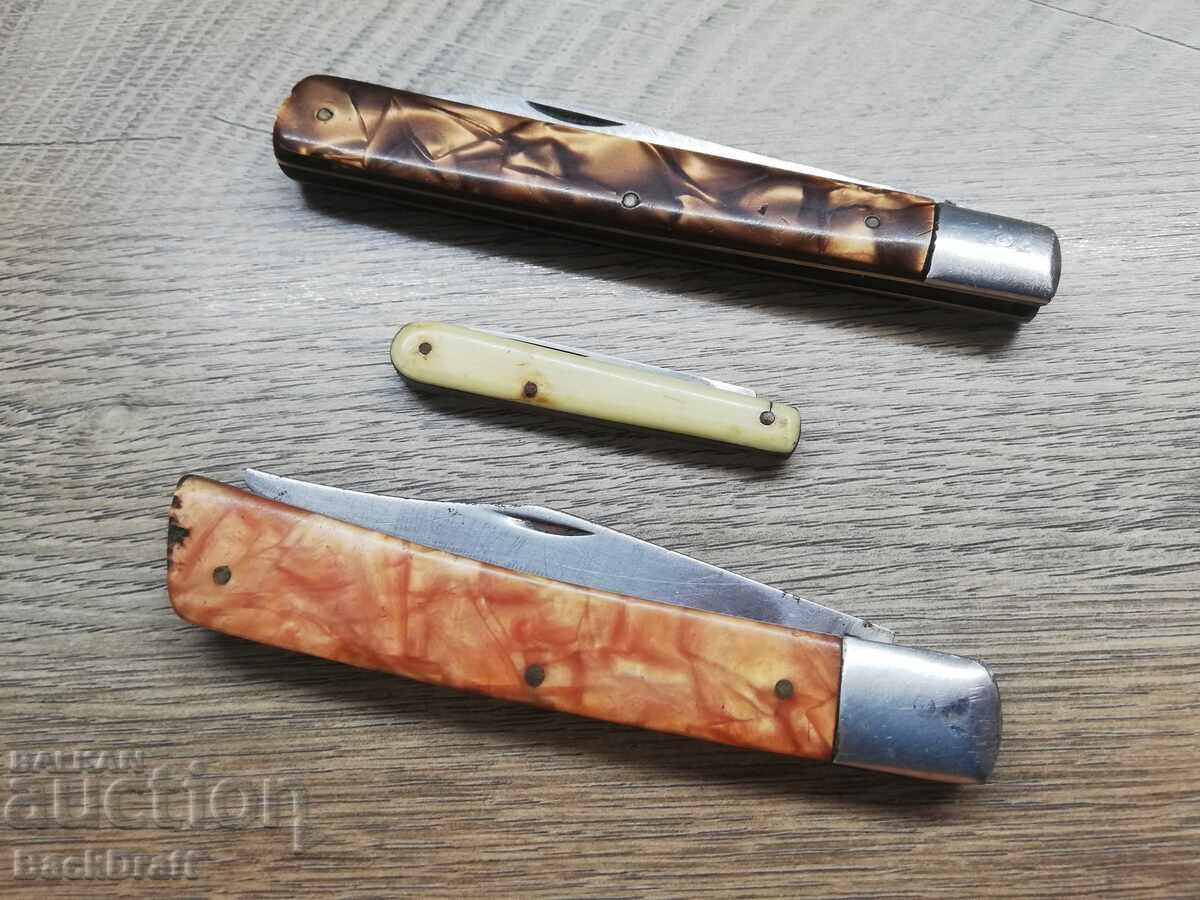 Lot of Old Soviet Folding Pocket Knives, Knife, Blade, Knives - 6