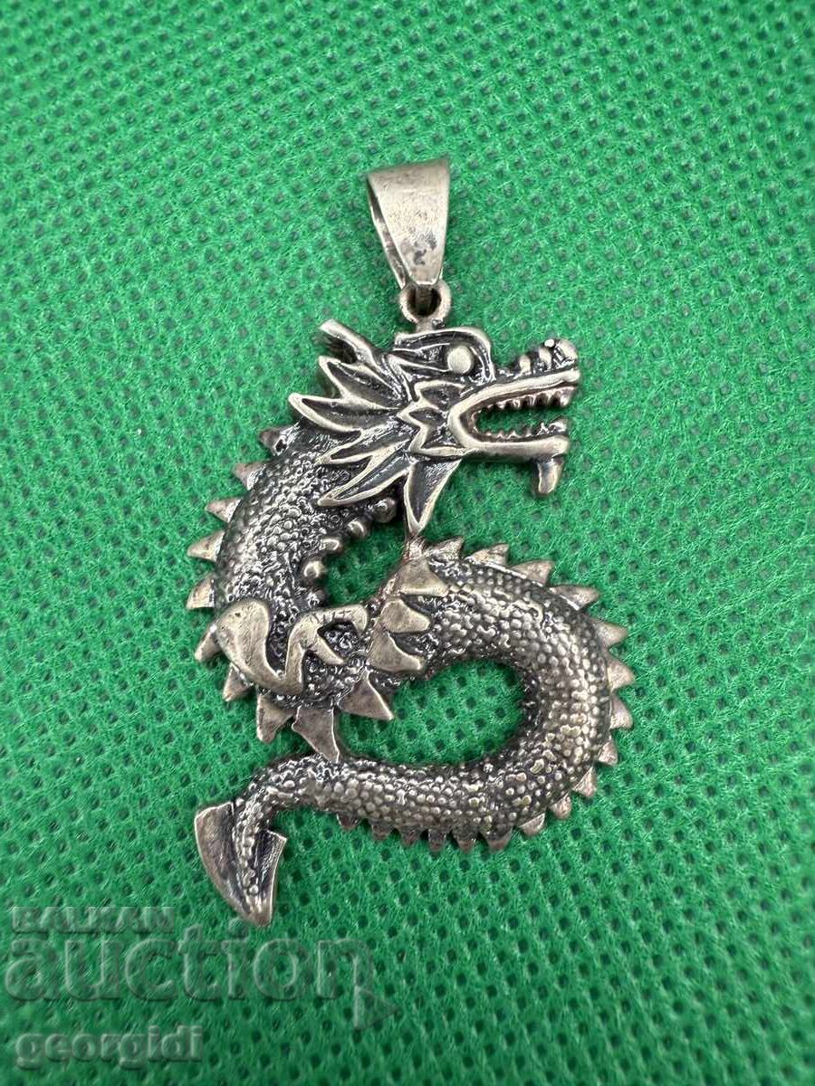 Silver pendant Chinese dragon. No. 7552 with price 85.00 BGN | € 43.46 Silver pendant Chinese dragon. No. 7552 with price 85.00 BGN | € 43.46