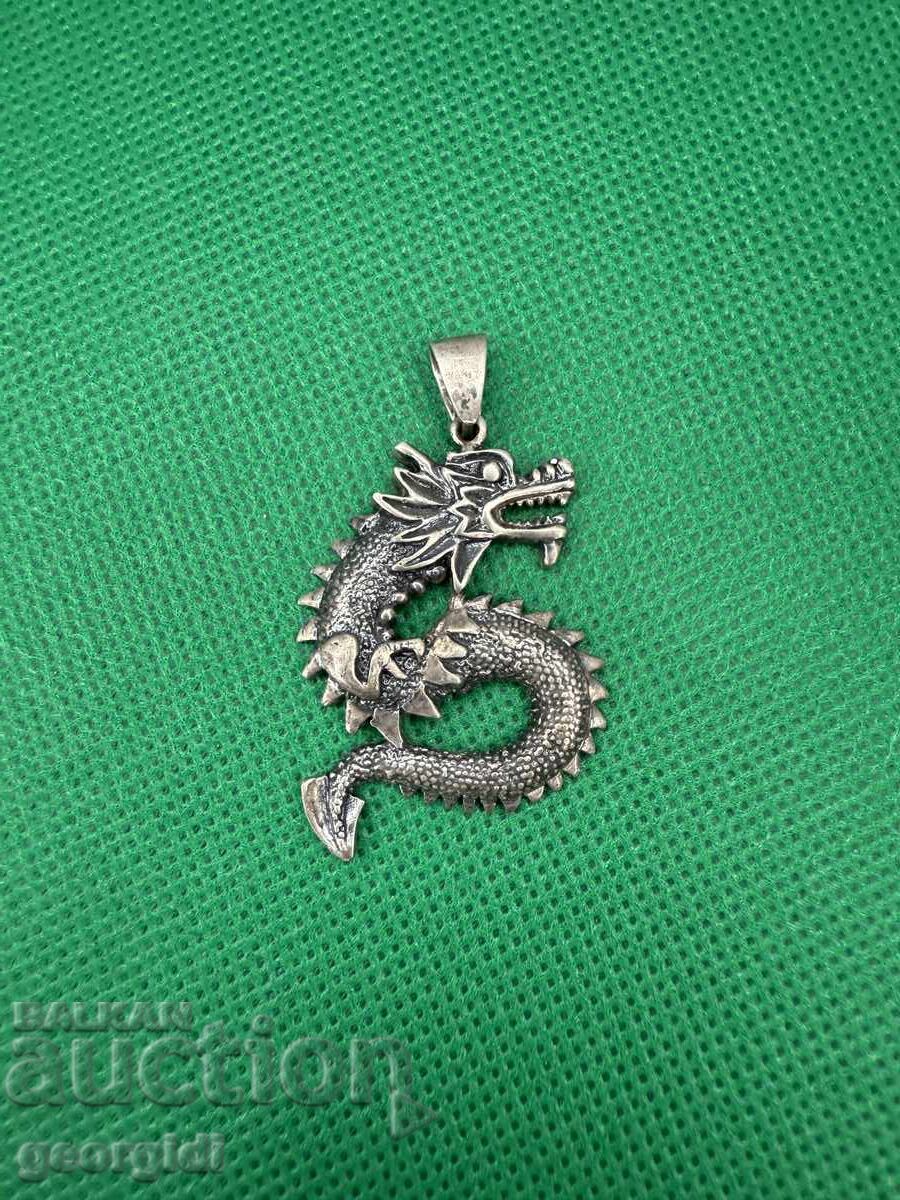 Silver pendant Chinese dragon. No. 7552 Silver pendant Chinese dragon. No. 7552