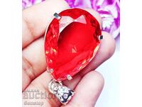 ΒΓΤ! 83.95 κ-τ φυσικό ασημένιο μενταγιόν με τοπάζι 1ct!