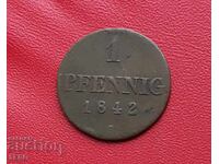 Germany - Hanover - 1 Pfennig 1842